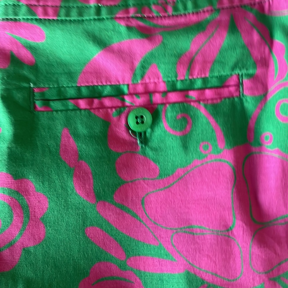 Lilly Pulitzer Green and Pink Printed Skort - Picture 5 of 11